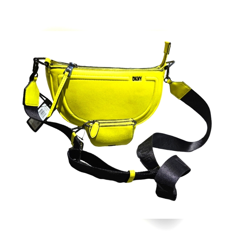 DKNY NWT Cross body bag BRIGHT Yellow - Picture 2 of 5